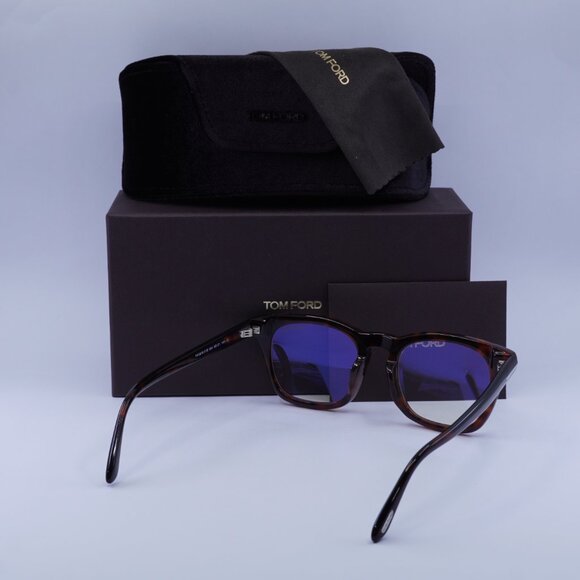 Tom Ford FT5870-F-B 054 Square Eyeglasses - Red Havana 52mm - Picture 9 of 9